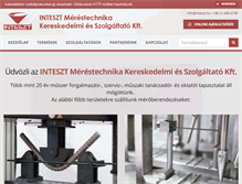 Tablet Screenshot of inteszt.hu
